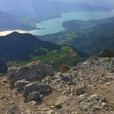 Rando_La Tournette_Haute Savoie_vue sur le lac d'annecy depuis le sommet