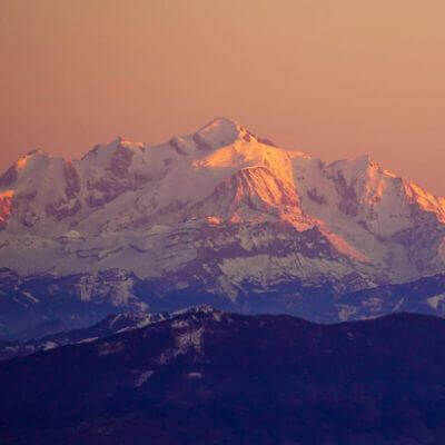 Rando_La dole_Jura Suisse_Vue sur le Mont Blanc depuis le sommet